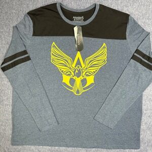 New Assassin's Creed Black Flag‎ Long Sleeve T Shirt Mens 3XL Video Game